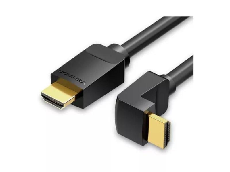 Cable HDMI 2.0 4K Acodado 90º Vention AARBG/ HDMI Macho - HDMI Macho/ 1.5m/ Negro