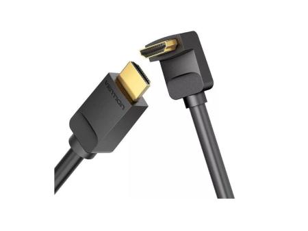 Cable HDMI 2.0 4K Acodado 90º Vention AARBG/ HDMI Macho - HDMI Macho/ 1.5m/ Negro