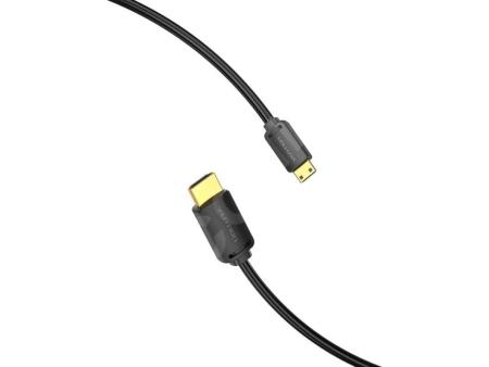 Cable HDMI 4K Vention AGHBG/ HDMI Macho - Mini HDMI Macho/ 1.5m/ Negro