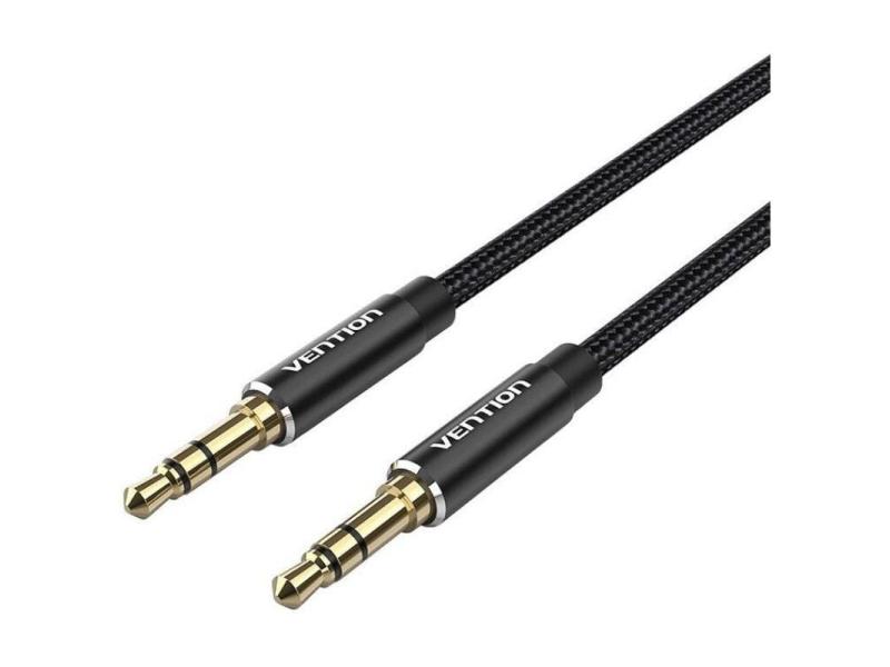 Cable Estéreo Vention BAWBF/ Jack 3.5 Macho - Jack 3.5 Macho/ 1m/ Negro