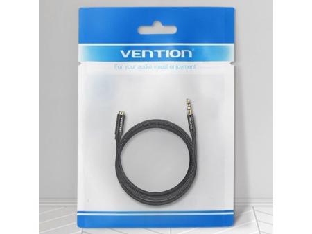 Cable Estéreo Vention BHCBD/ Jack 3.5 Macho - Jack 3.5 Hembra/ 50cm/ Negro