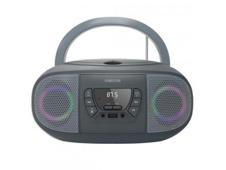 Radio CD Fonestar BOOM-GO-G/ 13W/ Gris