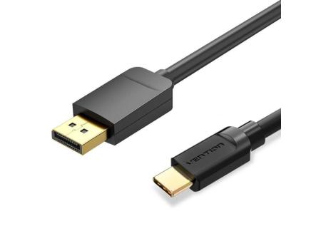 Cable Conversor Vention CGYBF/ USB Tipo-C Macho - Displayport Macho/ 1m/ Negro