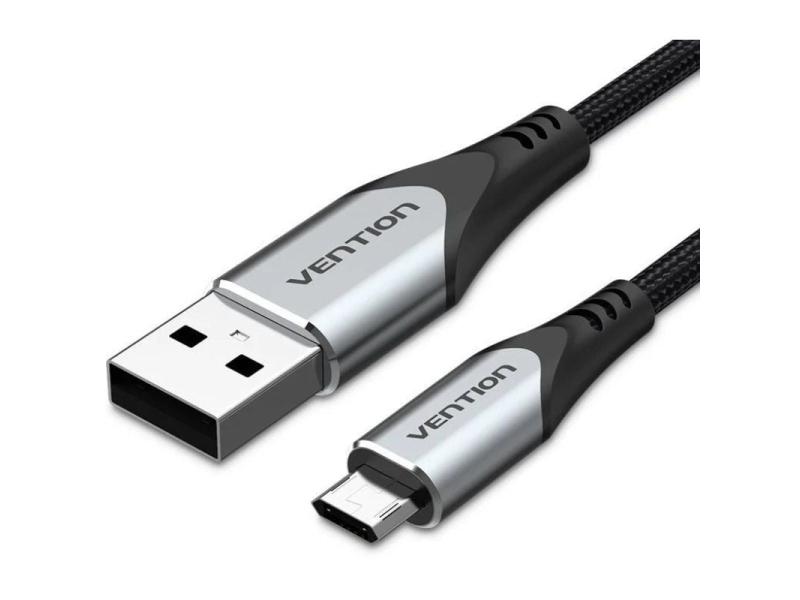 Cable USB 2.0 Vention COCHG/ USB Macho - MicroUSB Macho/ 480Mbps/ 1.5m/ Negro