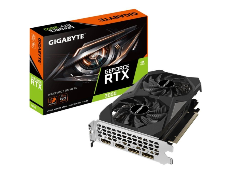 Tarjeta Gráfica Gigabyte GeForce RTX 3050 WindForce OC V2/ 6GB GDDR6