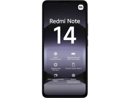 Smartphone Xiaomi Redmi Note 14 6GB/ 128GB/ 6.67'/ Negro