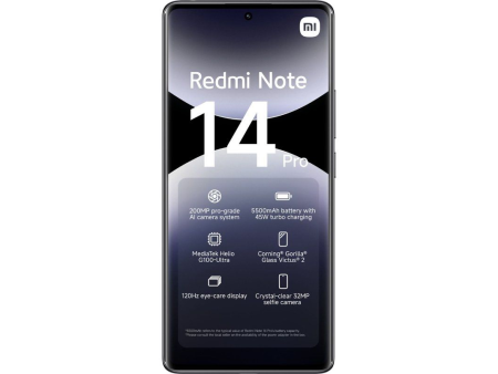 Smartphone Xiaomi Redmi Note 14 Pro 8GB/ 256GB/ '/ Negro Medianoche