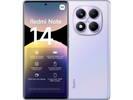 Smartphone Xiaomi Redmi Note 14 Pro 8GB/ 256GB/ 6.67'/ Purpura