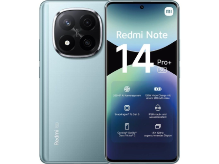 Smartphone Xiaomi Redmi Note 14 Pro+ 8GB/ 256GB/ '/ 5G/ Azul