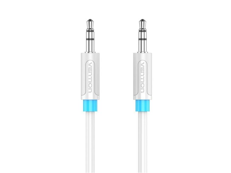 Cable Estéreo Vention VAS-A65-W080/ Jack 3.5 Macho - Jack 3.5 Macho/ 80cm/ Blanco