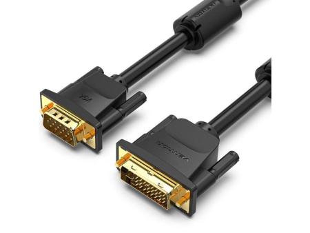 Cable Conversor Vention EACBF/ DVI Macho - VGA Macho/ 1m/ Negro