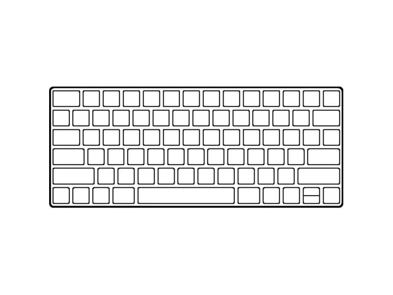 Teclado Inalámbrico Apple Magic Keyboard con Touch ID/ Plata