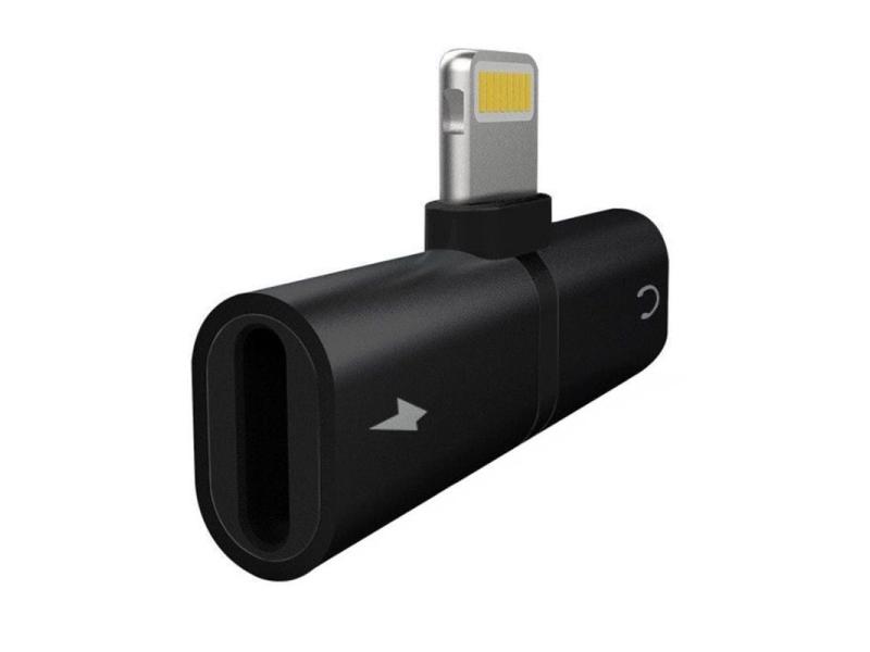 Splitter Carga y Música Myway Lightning Macho - USB Macho/ Negro