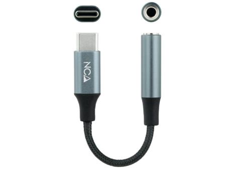 Conversor USB Tipo-C Nanocable 10.24.1204/ USB Tipo-C Macho - Jack 3.5 Hembra