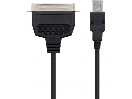 Cable Conversor impresora Nanocable 10.03.0001/ USB Macho - CN36 Macho/ 1.5m/ Negro