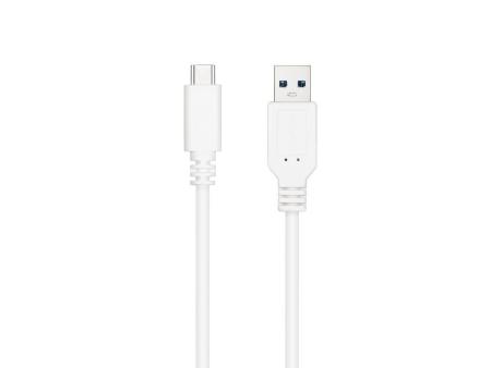 Cable USB 3.1 Nanocable 10.01.4000-W/ USB Tipo-C Macho - USB Macho/ 50cm/ Blanco