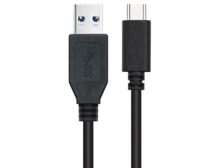 Cable USB 3.1 Nanocable 10.01.4002/ USB Tipo-C Macho - USB Macho/ 2m/ Negro