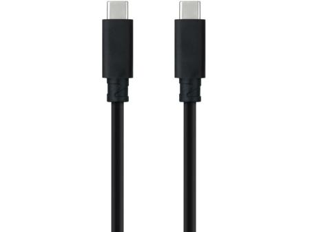 Cable USB 3.2 Nanocable 10.01.4103/ USB Tipo-C Macho - USB Tipo-C Macho/ Hasta 100W/ 20Gbps/ 3m/ Negro