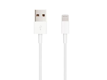 Cable USB 2.0 Lightning Nanocable 10.110.0401/ USB Macho - Lightning Macho/ 1m/ Blanco