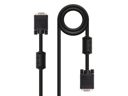 Cable SVGA Nanocable 10.15.0102/ VGA Macho - VGA Macho/ 1.8m/ Negro