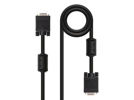 Cable SVGA Nanocable 10.15.0103/ VGA Macho - VGA Macho/ 3m/ Negro