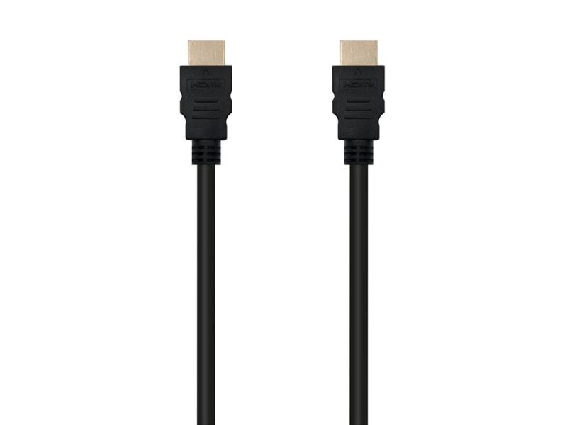 Cable HDMI 1.3b Nanocable 10.15.0301/ HDMI Macho - HDMI Macho/ 1m/ Negro