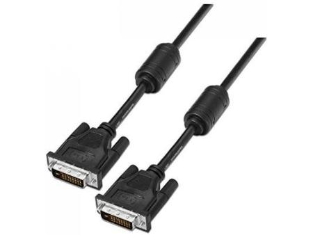 Cable DVI Dual Nanocable 10.15.0802/ DVI Macho - DVI Macho/ 1.8m/ Negro