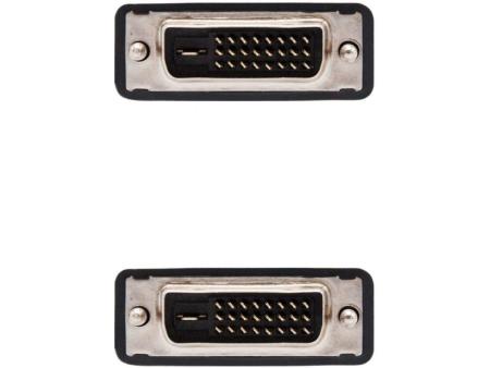 Cable DVI Dual Nanocable 10.15.0802/ DVI Macho - DVI Macho/ 1.8m/ Negro