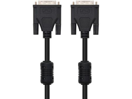 Cable DVI Dual Nanocable 10.15.0802/ DVI Macho - DVI Macho/ 1.8m/ Negro