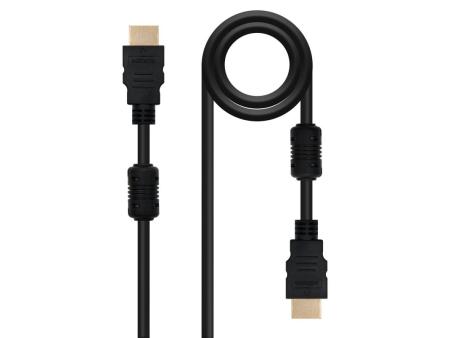 Cable HDMI 1.4 Nanocable 10.15.1802/ HDMI Macho - HDMI Macho/ 1.8m/ Negro