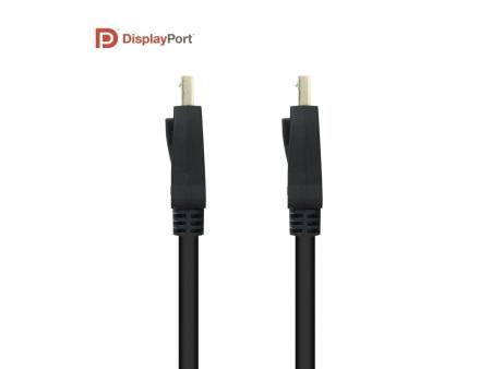 Cable DisplayPort 1.4 8K Nanocable 10.15.2502/ DisplayPort Macho - DisplayPort Macho/ 2m/ Certificado/ Negro