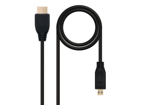 Cable Micro HDMI Nanocable 10.15.3502/ HDMI Macho - Micro HDMI Macho/ 1.8m/ Negro