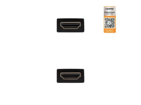 Cable HDMI 2.0 4K Nanocable 10.15.3600/ HDMI Macho - HDMI Macho/ 50cm/ Certificado/ Negro