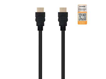 Cable HDMI 2.0 4K Nanocable 10.15.3601-L150/ HDMI Macho - HDMI Macho/ 1.5m/ Certificado/ Negro