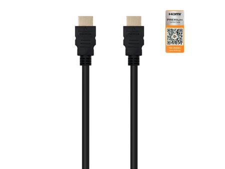 Cable HDMI 2.0 4K Nanocable 10.15.3603/ HDMI Macho - HDMI Macho/ 3m/ Certificado/ Negro