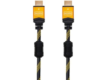 Cable HDMI 2.0 4K Nanocable 10.15.1602/ HDMI Macho - HDMI Macho/ 1.5m/ Negro/ Naranja