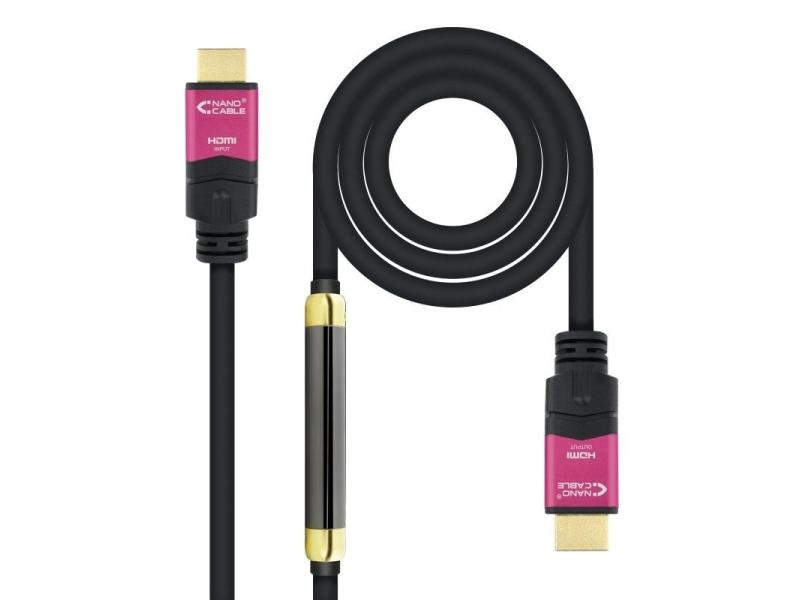 Cable HDMI Nanocable 10.15.3730/ HDMI Macho - HDMI Macho/ 30m/ Negro