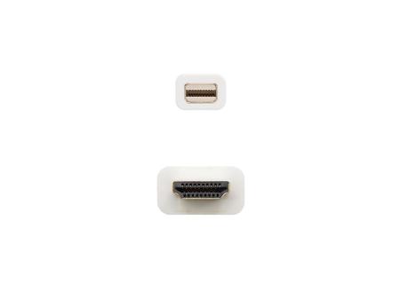 Cable Mini Displayport Nanocable 10.15.4002/ Mini Displayport Macho - HDMI Macho/ 2m/ Blanco