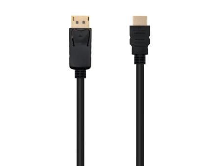 Cable Conversor Nanocable 10.15.4300/ Displayport Macho - HDMI Macho/ 50cm/ Negro