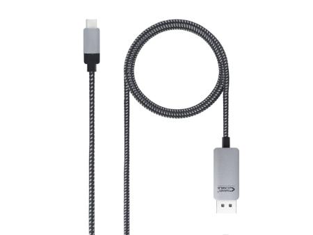 Cable Conversor Nanocable 10.15.5002/ USB Tipo-C Macho - Displayport Macho/ 1.8m/ Negro