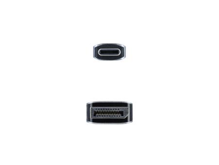 Cable Conversor Nanocable 10.15.5002/ USB Tipo-C Macho - Displayport Macho/ 1.8m/ Negro