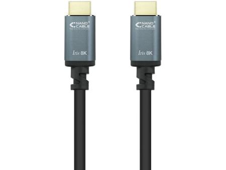 Cable HDMI 2.1 IRIS 8K Nanocable 10.15.8005/ HDMI Macho - HDMI Macho/ 5m/ Negro