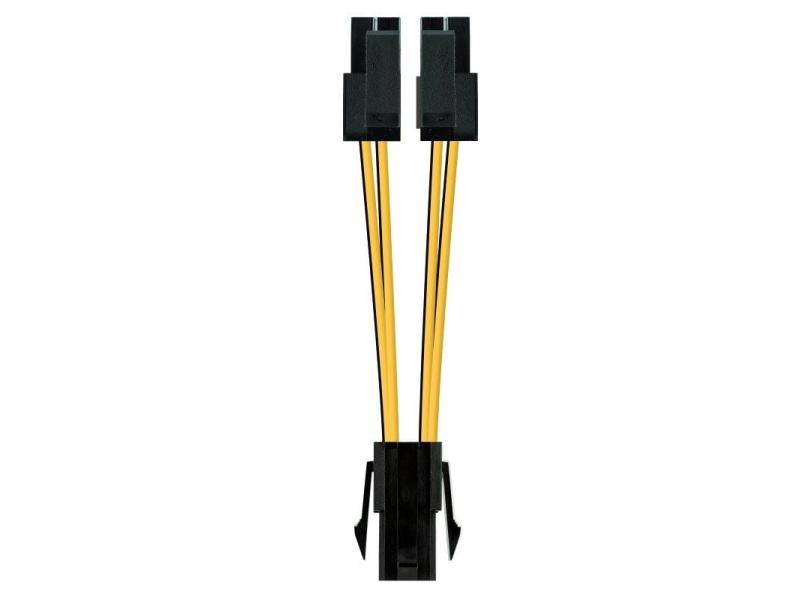 Cable de Alimentación Microprocesador Nanocable 10.19.1401/ Molex -4+4 PIN Macho - Molex 4 PIN Hembra/ 15cm