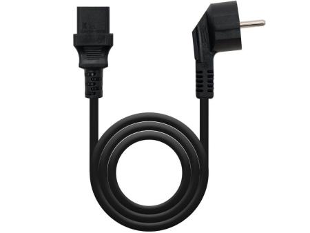 Cable Alimentación CPU Nanocable 10.22.0102-L2/ CEE7 Macho - C13 Hembra/ 2m/ Negro