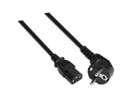 Cable Alimentación Nanocable 10.22.0103/ Schuko Macho - C13 Hembra/ 3m/ Negro