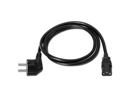 Cable Alimentación Nanocable 10.22.0103/ Schuko Macho - C13 Hembra/ 3m/ Negro