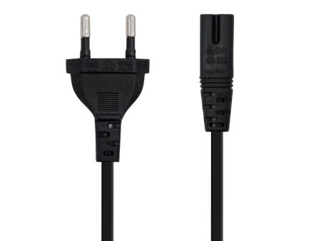 Cable Alimentación Forma 8 Nanocable 10.22.0402/ CEE7/16 Macho - C7 Hembra/ 1.5m/ Negro