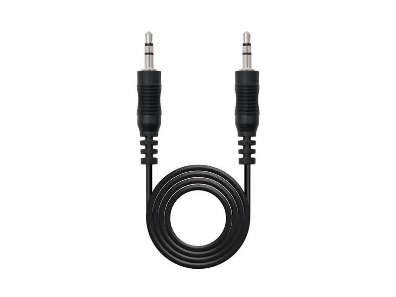 Cable Estéreo Nanocable 10.24.0103/ Jack 3.5 Macho - Jack 3.5 Macho/ 3m/ Negro