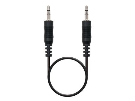 Cable Estéreo Nanocable 10.24.0120/ Jack 3.5 Macho - Jack 3.5 Macho/ 20m/ Negro