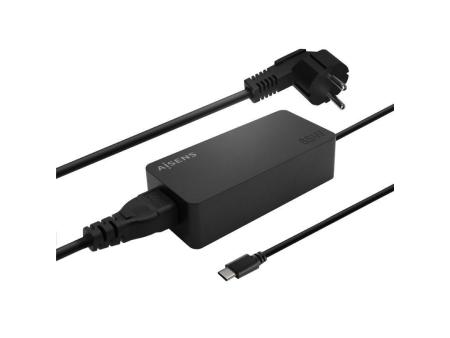 Cargador de Portátil Aisens ASCH-1PD65D-BK/ 1xUSB Tipo-C/ 65W